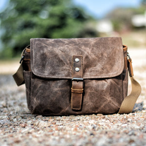 Lima Vintage Canvas Leather Shoulder Bag