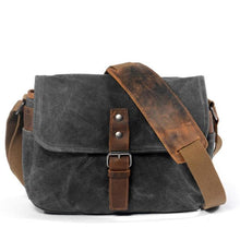 Lima Vintage Canvas Leather Shoulder Bag