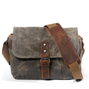 Lima Vintage Canvas Leather Shoulder Bag