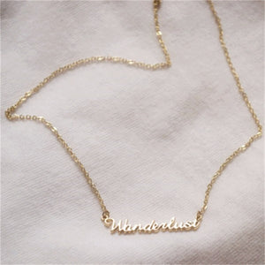 Wanderlust Dainty Travelers Necklace