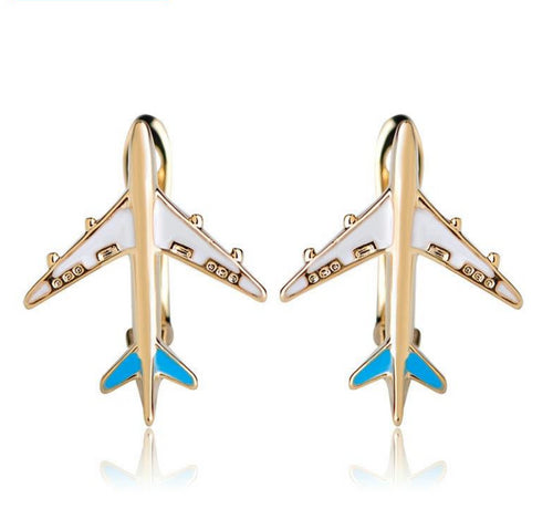 Jetsetr Gold Earring Stud Earrings