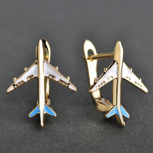 Jetsetr Gold Earring Stud Earrings