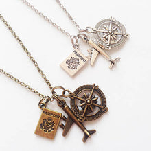 Traveler Necklace with Passport Charm